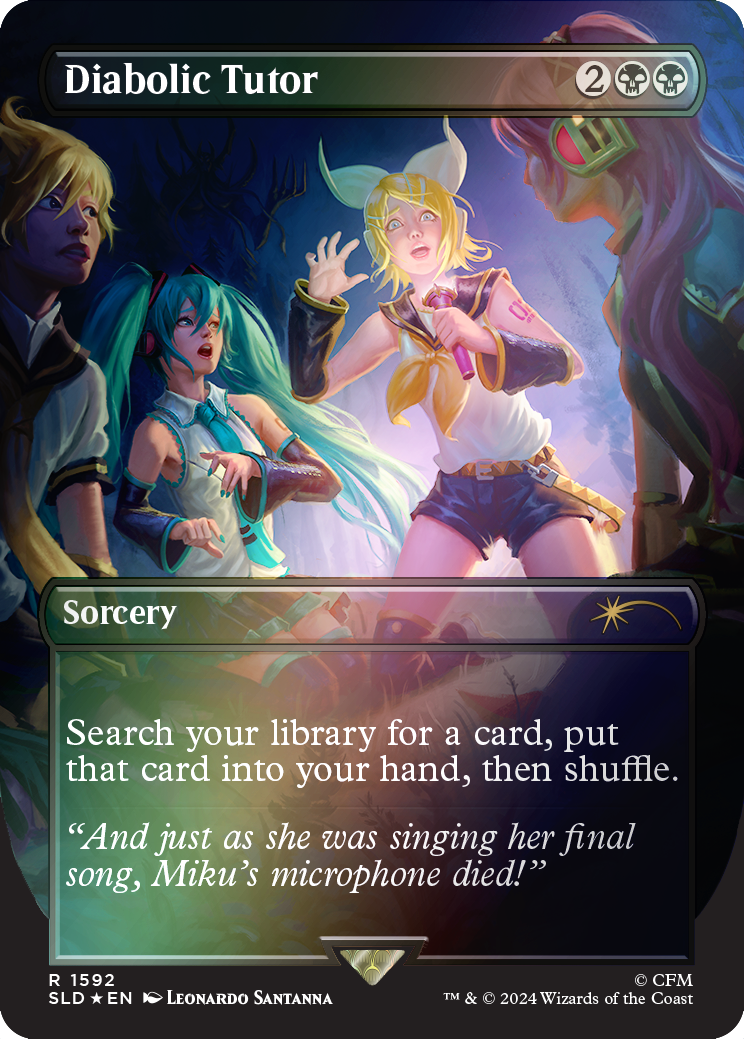 Hatsune Miku Digital Sensation Secret Lair EN Rainbow Foil MTG